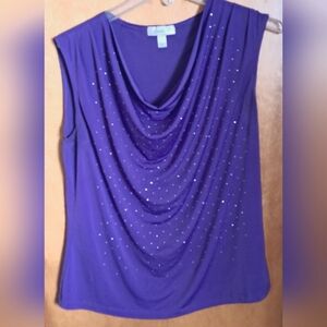 Dressbarn Women's Purple Top